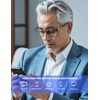 ANYLUV Reading-Glasses-Men Mens Reading Glasses: Blue Light Reader Glasses Carbon