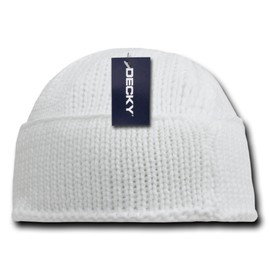DECKY mens Beanies???????beaniesbeanies skull caps, White, One Size US