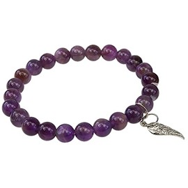 ZORBITZ Amethyst Angel Wing Bracelet, 1 EA