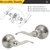 Probrico (4 Pack) Wave Style Keyed Alike Entry Levers, Keyed