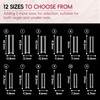 Luckyfairy XXL Nail Tips Square 120 Pcs 12 Sizes -