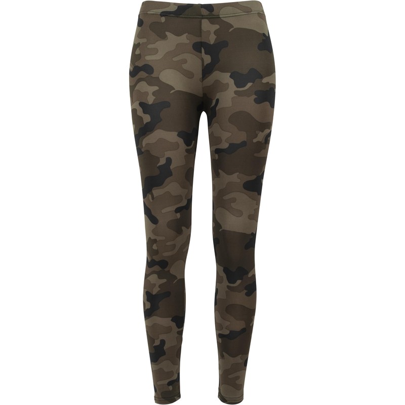 Urban Classics Ladies Leggings, Multicolore (Wood Camo), S Donna