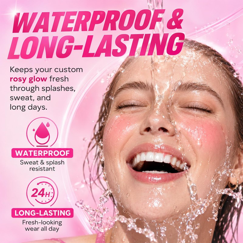 Liquid Blush Wand Temperature-Changing, Liquid Cream Blusher For Radiant, Flushed