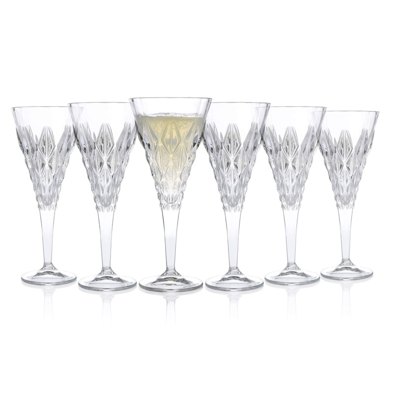 RCR Enigma Luxion Crystal White Wine Glasses, 270 ml, Set