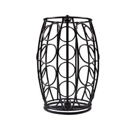 K Cup Carousel Coffee Pod Holder Kcup Organizer Coffee Station Coffee Décor Storage for Counter, Holds 20 Coffee Pods, No Assembly Required, Black