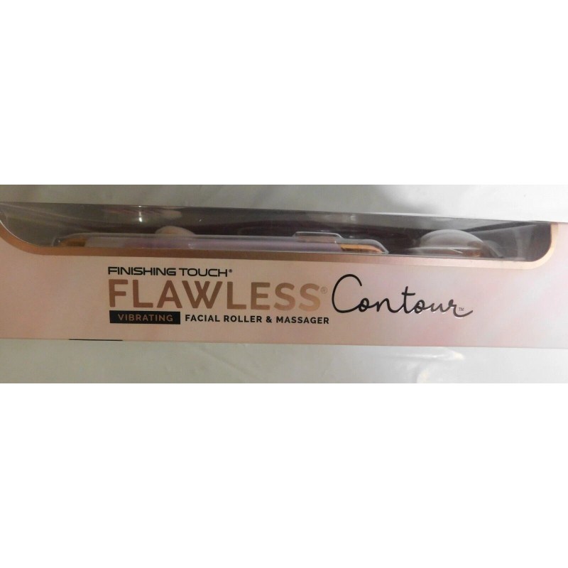 Finishing Touch Flawless Contour Vibrating Facial Roller & Massager Rose