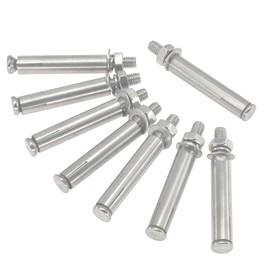 8 PCS 304 Stainless Steel Expansion Bolts – Heavy-Duty Wall and Floor Anchors for Concrete and Brick (M8 × 80mm)