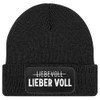 MoonWorks® Men's Beanie with Patch Knitted Hat with Drinking Saying