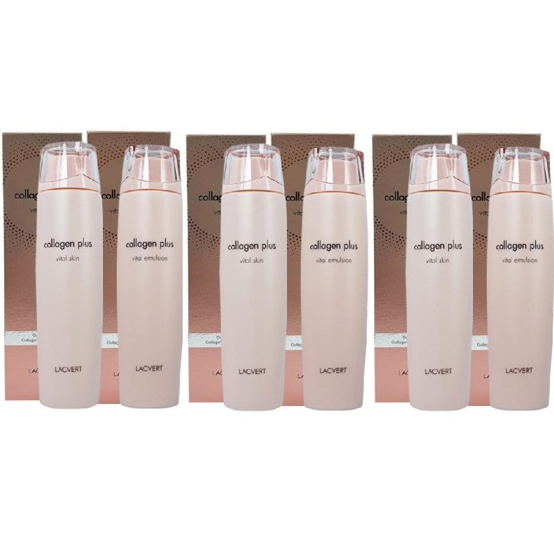 Laquevert Collagen Plus Vital 2 types, skin x3+lotion x3 /