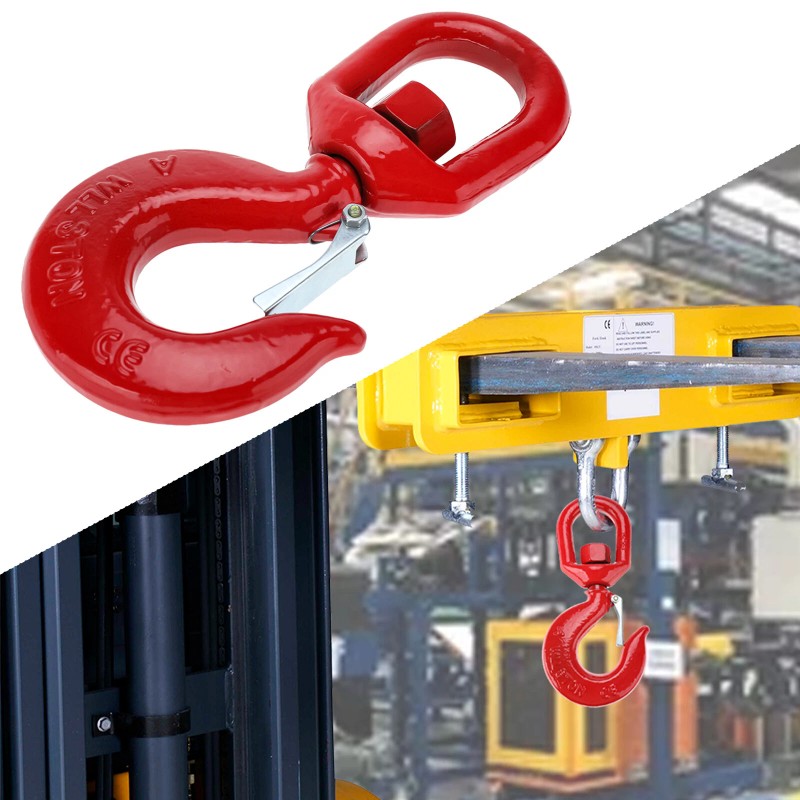 NORJIN 3T Swivel Lifting Hook, Grade 80 Crane Swivel Hook