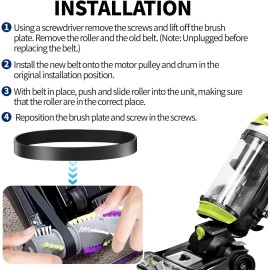 Not Supplied Vacuum Belt 4 Pack for Bissell Style 7/9/10 p/n 3031120#203109