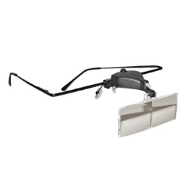 SELVA 3 Magnifying Glasses Magnifier 1.5X, 2.5X and 3.5X with Detachable LED Spot Light with Cassette, Cloth and Screwdriver