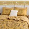 Mybedsoul Gold Queen Comforter Set, 7 Pieces Boho Bed in