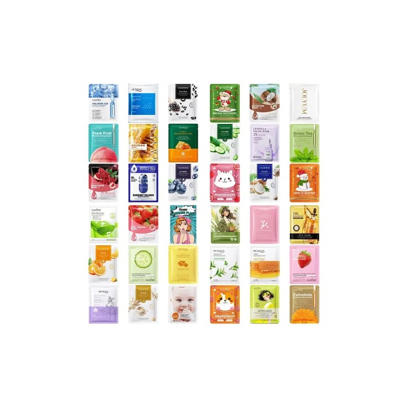 Pack De 200 Piezas Mascarillas Faciales Surtidos Coreanas