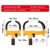 Happybuy Tire Clamp, 2 Set Universal Wheel Clamp, Flexible Anti-Theft