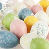 com-four® 24 x Decorative Easter Hangers - Easter Eggs Made