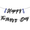 Happy Father’s Day Banner – Pre-Strung Black Letter Glitter Garland