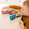 Melissa & Doug Wooden Magnetic Train Cars - 8 Piece