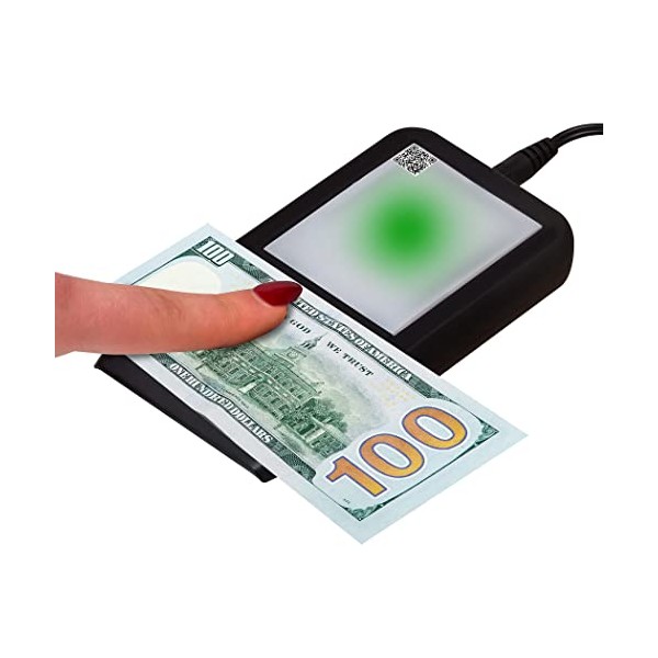 Dri Mark Flash Test Counterfeit Bill Detector, Smallest, Easiest Money Checker, Fake Currency Detection Machine, Ink, UV, and Watermark Flashtest