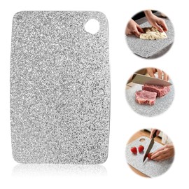 100% Pure Titanium Cutting Board – EPA-Certified Double-Sided Design for Kitchen & Outdoor Use, 1.5mm Thick, Easy to Clean Dishwasher-Safe (14"x10" Silver)