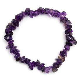 Amethyst Chip Bracelet - Yoga - with Gift Bag