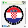 Croatia Zagreb Vinyl Car Bumper Window Sticker 2" x 2"
