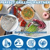 Stainless Steel Fish & Veggie Grill Tray for Traeger Grill