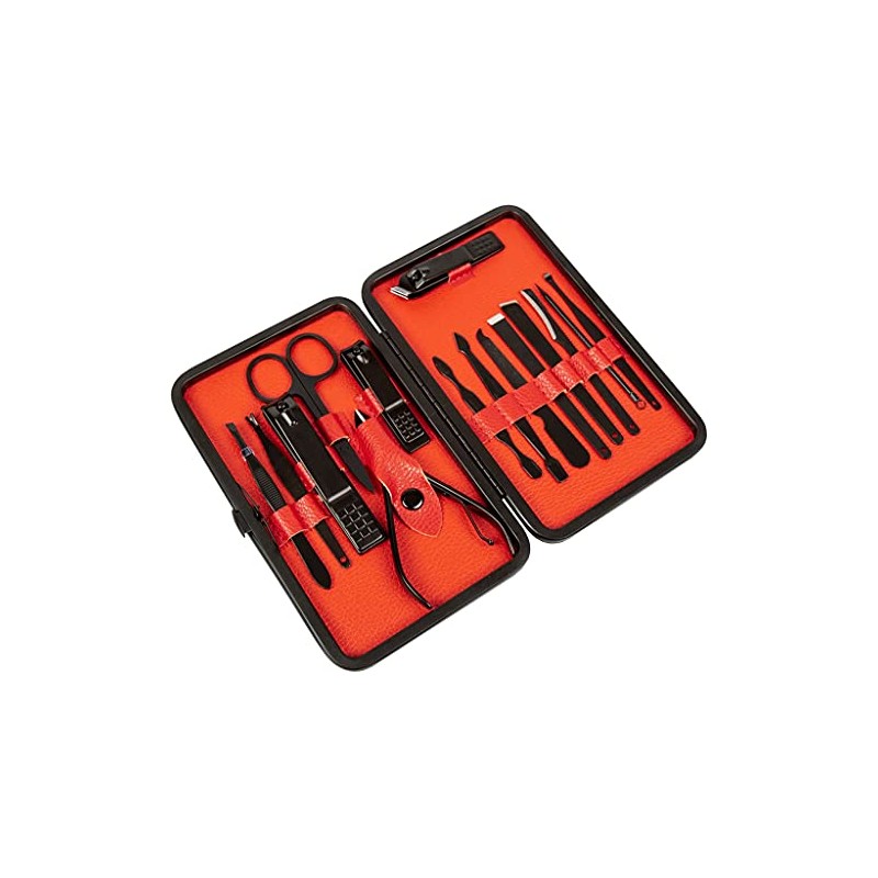 Manicure / Pedicure Set - 15 Pieces - Nail Scissors,