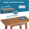 HDPS Shower Bench Seat, Waterproof Poly Lumber Shower Stool, Bathroom