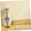 Mobestech Deluxe Silver Plated Decorative Bottle with Artistic Patterns Elegant