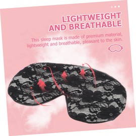 Healeved Eye Mask Lace Design for Sleeping Adjustable Shading Cover for Travel and Outdoor Use Lightweight and Breathable Eye for Meditation and Napping