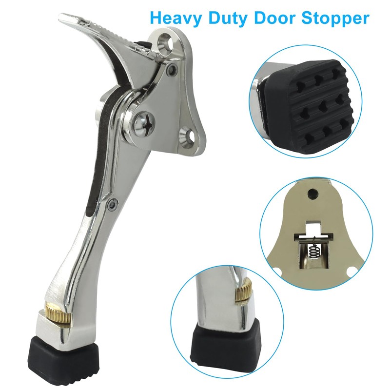 PHITUODA 2 Pack Kickdown Door Stopper, 4 Inch One Touch
