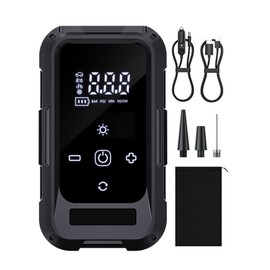 Tire Inflator Portable Air Compressor | Tire Air Compressor | Digital Display Electric Pump for Long-Distance Driving Garage Road Trip Home Camping Vehicle