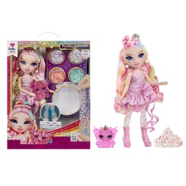 Rainbow High Rainbow Shimmers with Slime – Bella, Pink 11”, Create a Rainbow Fashion Doll, Slime Kit