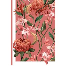 Journal with floral print inside and outside