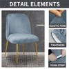 VIENLOVE 2 Pack Velvet Dining Room Chair Slipcovers Washable Removable