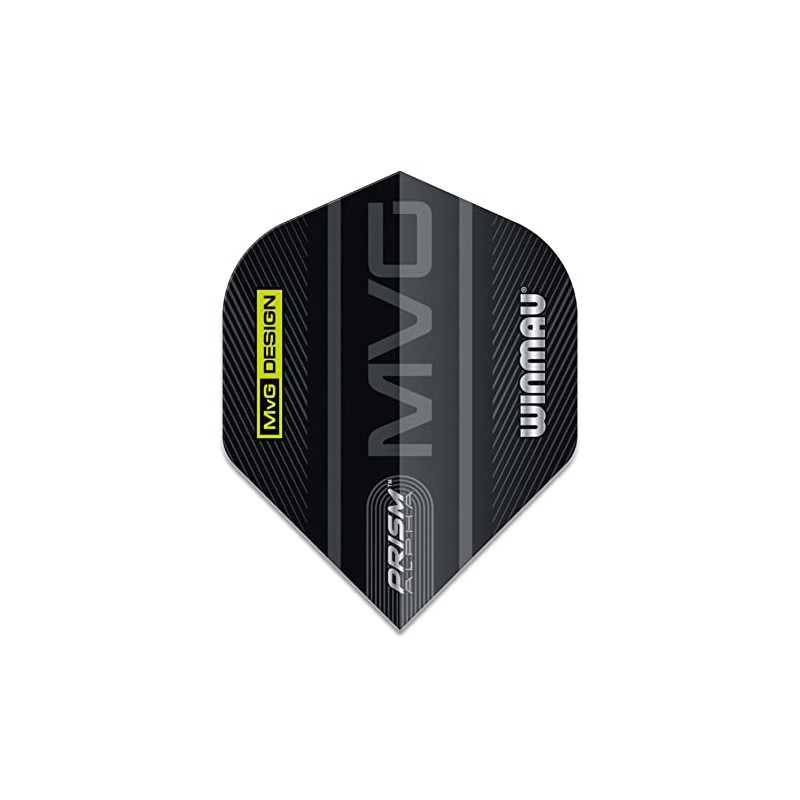 WINMAU Alpha Michael Van Gerwen MvG Logo Black and Grey