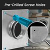 Duct Connector Flange - 8 Inch Ducting - Galvanized Steel