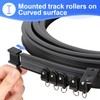 Fubeasi Black Flexible Bendable Ceiling Curtain Track, Curved Ceiling Track