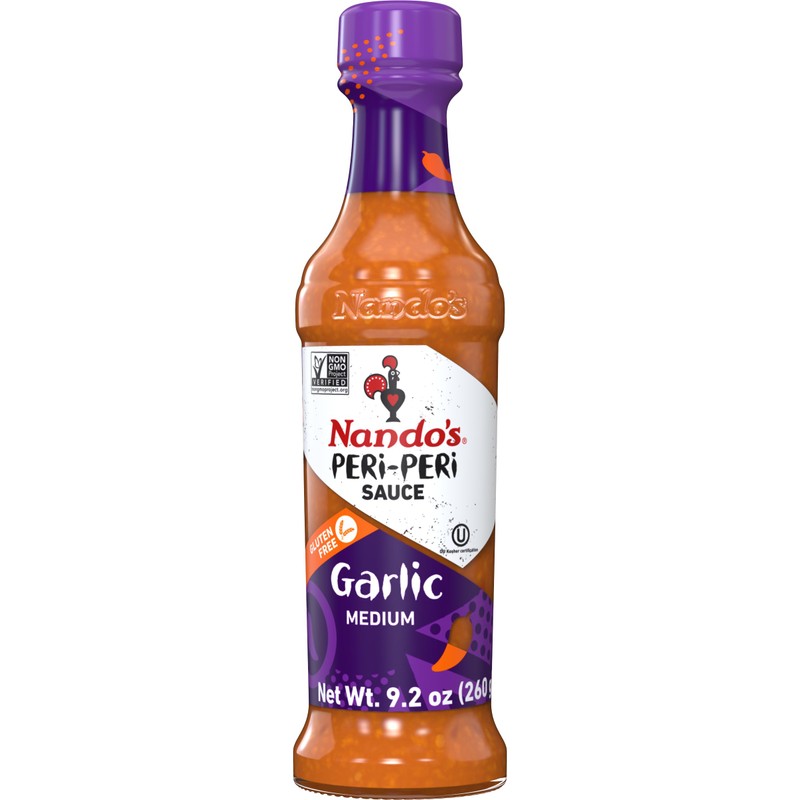 Nando's PERi PERi Garlic Sauce - Medium Heat Tangy Flavor