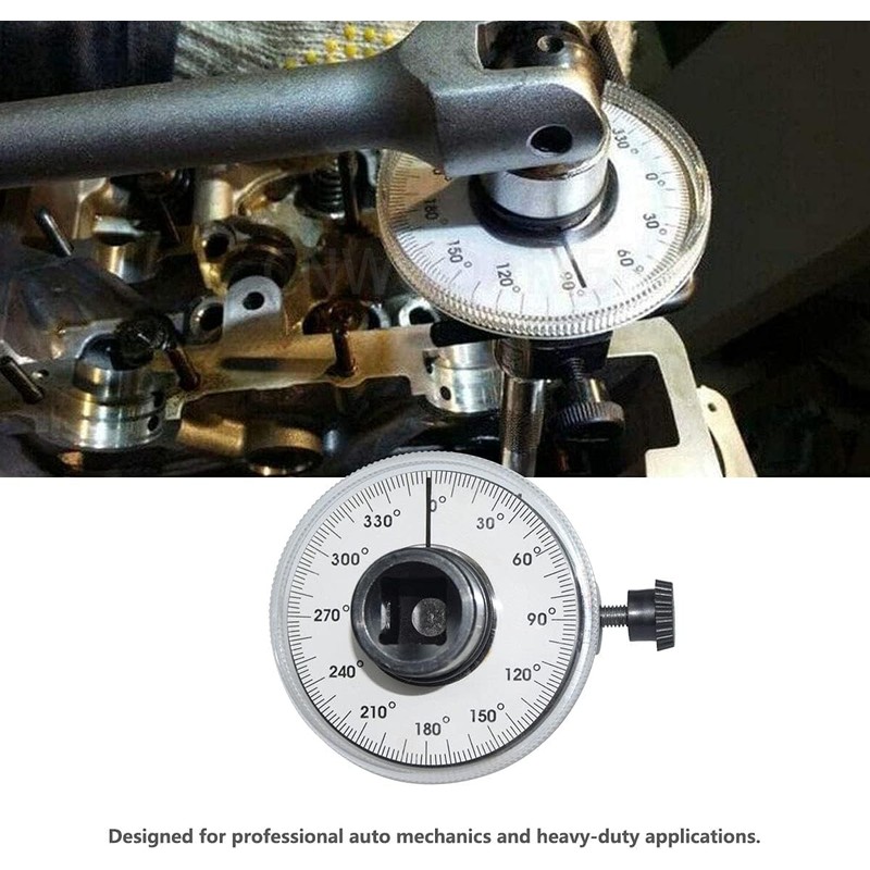 CENWOTL Angular Torque Gauge 1/2" Drive 360 Degree Adjustable Torque