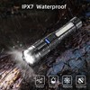 2 Pack LED Rechargeable Flashlights, 90,000 High Lumens Super Bright