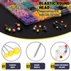 Mardatt 720Pcs Map Push Pins, Multi-Color Map Tacks with 4mm