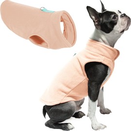 Gooby Every Day Fleece Cold Weather Dog Vest for Small Dogs, X-Small, Peach