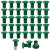 Kungfu Mall 48Pcs Garden Bamboo Caps Green Rubber Cane Caps