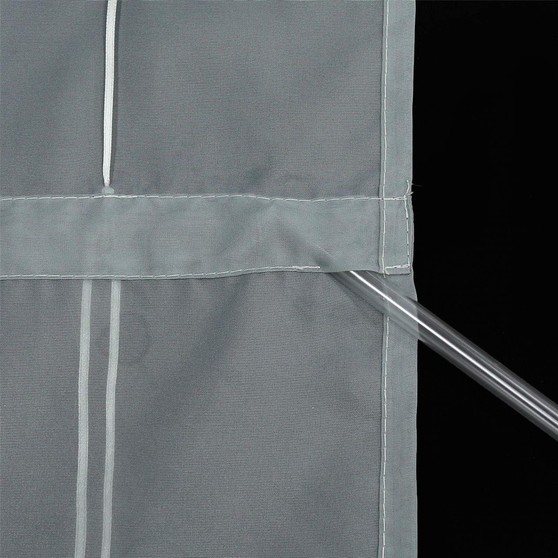 ESLIR Roman Blind, Kitchen Roman Curtain with Drawstring, White Voile