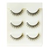 Musegetes 3D False Eyelashes, Popular Black Natural Axis Soft Core