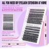 Kiromiro Lashes Extension Kit 40D-50D. Features Faux Mink Fiber
