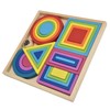 Baby Blocks Stacking Puzzle Set Colorful Wooden Building Blocks Educational