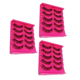 WOONEKY 15 Pairs Brown Lash Clusters Fake Eyelashes Multi-layer Lashes Kit